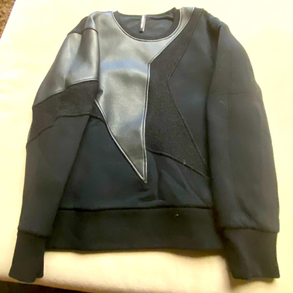 Neil Barrett leather sweater